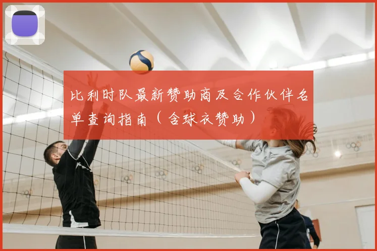 比利时队最新赞助商及合作伙伴名单查询指南(含球衣赞助)